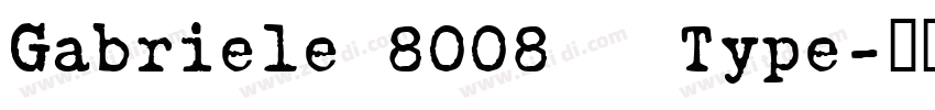 Gabriele 8008   Type字体转换
